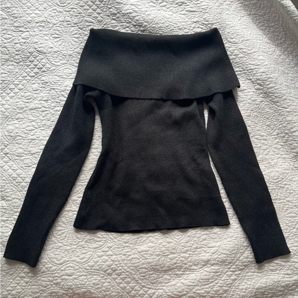 Black Off-Shoulder Top